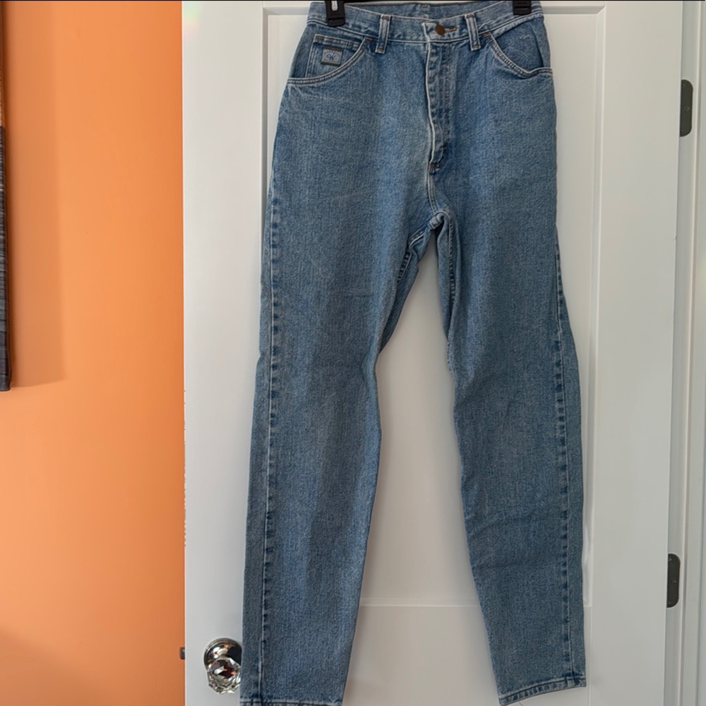 Vintage Wrangler Blue Straight Leg Jeans Classic Denim